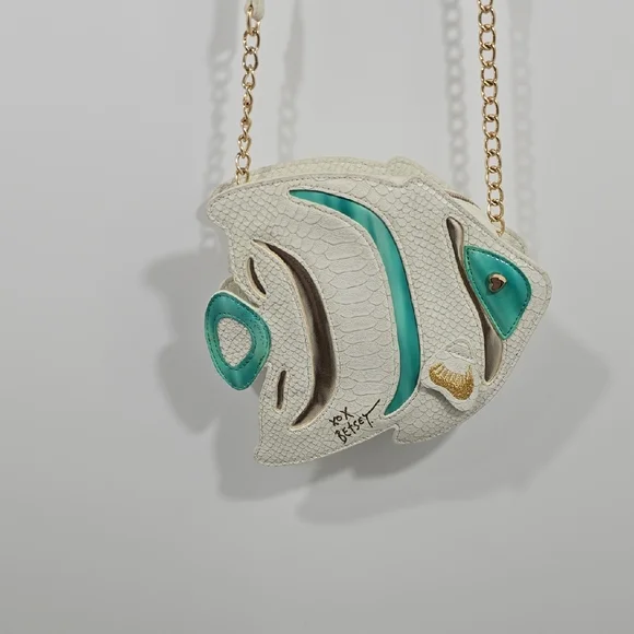 {Betsey Johnson} "Plenty of Fish in the Seas" Crossbody Bag - Picture 4 of 17